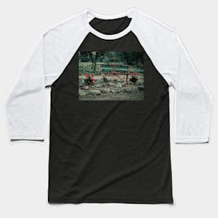 Photo of Western Wagon with Flowers arrangement V3 Baseball T-Shirt